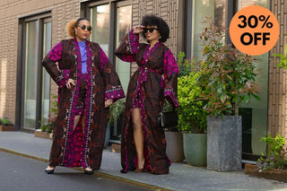 Althea Purple Kimono Set Coats & Jackets