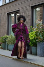 Althea Purple Kimono Set Coats & Jackets