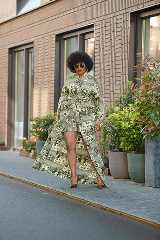 Althea Tribal Print Kimono Coats & Jackets