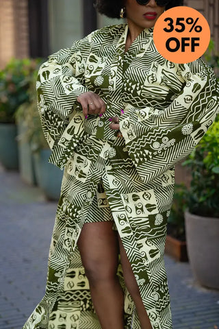 Althea Tribal Print Kimono Coats & Jackets