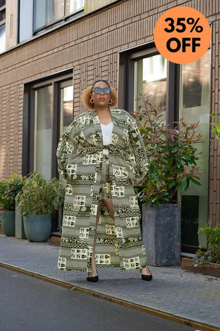 Althea Tribal Print Kimono Coats & Jackets