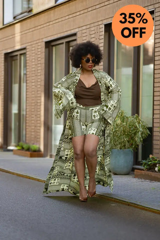 Althea Tribal Print Kimono Coats & Jackets