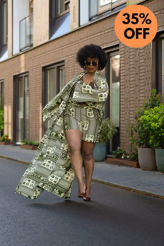 Althea Tribal Print Kimono Coats & Jackets