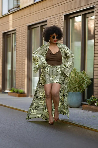 Althea Tribal Print Kimono Coats & Jackets