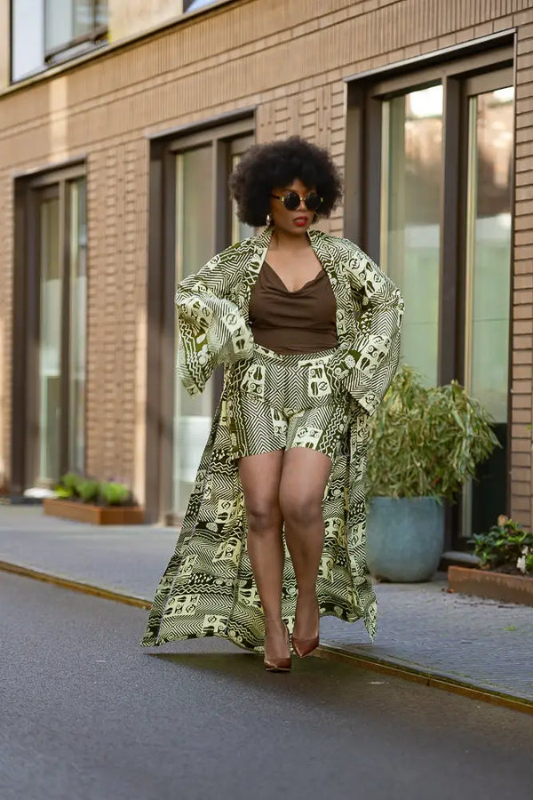 Althea Tribal Print Kimono Coats & Jackets