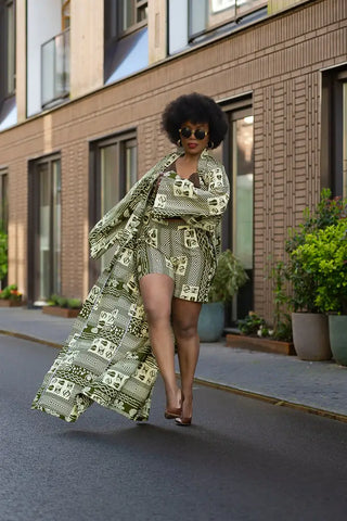 Althea Tribal Print Kimono Coats & Jackets