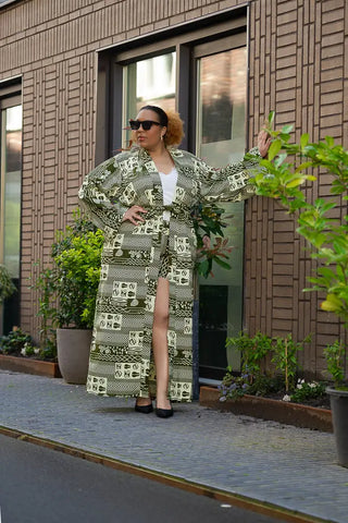 Althea Tribal Print Kimono Coats & Jackets