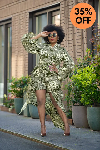 Althea Tribal Print Kimono Coats & Jackets