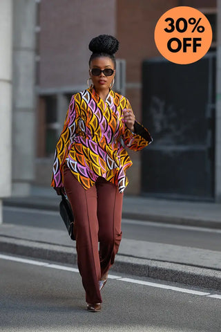 Amari Long Sleeve Peplum Top.