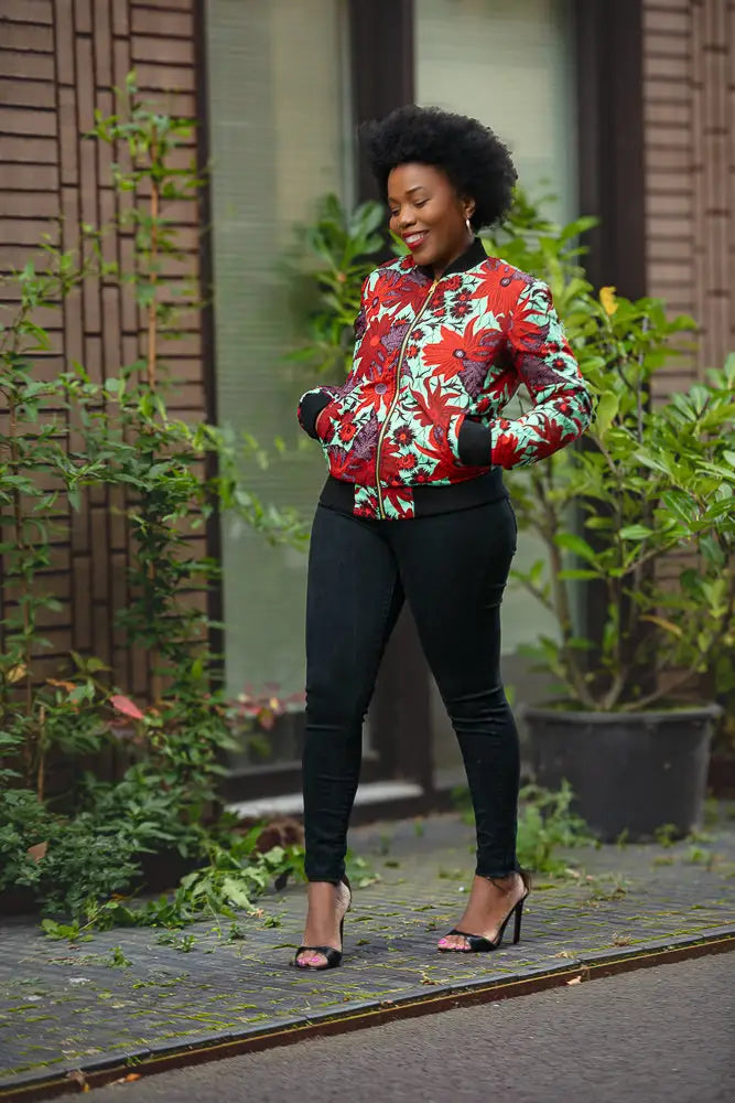 Amma Black And Red Reversal Jacket