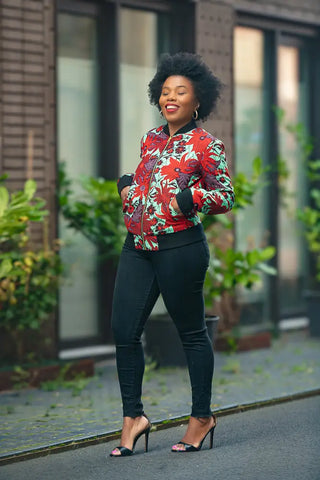 Amma Black And Red Reversal Jacket