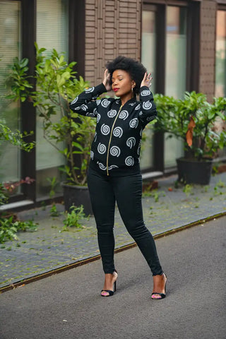 Amma Black And Red Reversal Jacket