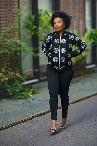 Amma Black And Red Reversal Jacket