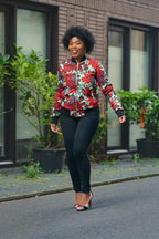 Amma Black And Red Reversal Jacket
