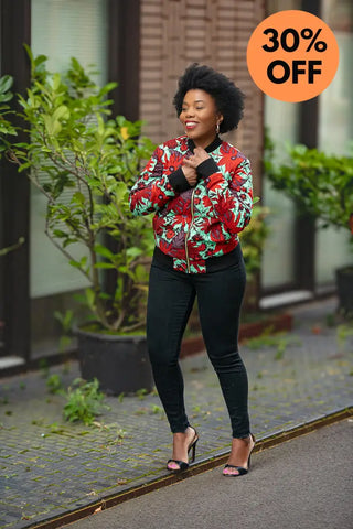 Amma Black And Red Reversal Jacket