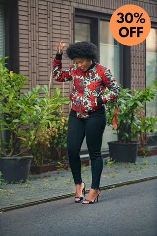 Amma Black And Red Reversal Jacket