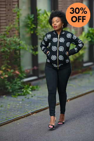 Amma Black And Red Reversal Jacket