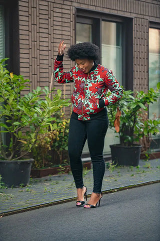 Amma Black And Red Reversal Jacket