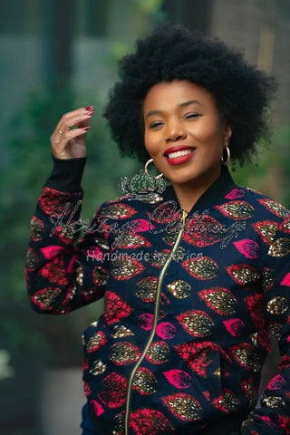 Amma Navy And Lime Reversal Jacket