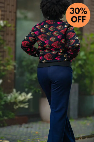 Amma Navy And Lime Reversal Jacket