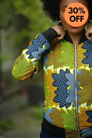 Amma Navy And Lime Reversal Jacket