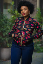 Amma Navy And Lime Reversal Jacket
