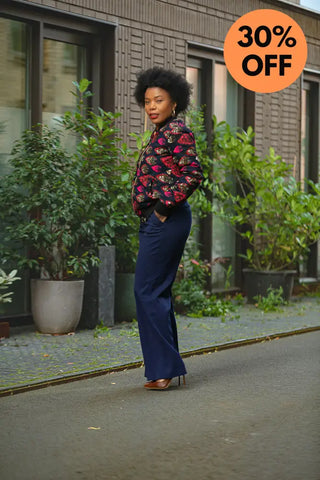 Amma Navy And Lime Reversal Jacket