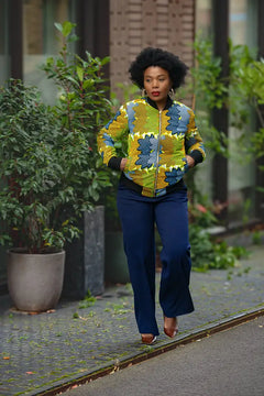 Navy & Lime