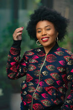 Amma Navy And Lime Reversal Jacket