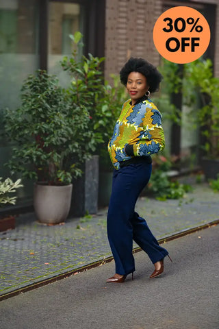 Amma Navy And Lime Reversal Jacket