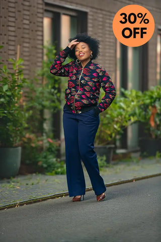 Amma Navy And Lime Reversal Jacket