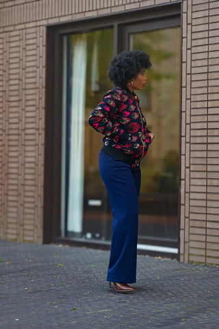 Amma Navy And Lime Reversal Jacket