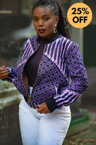 AMMA PURPLE MULTIWAY JACKET Coats & Jackets