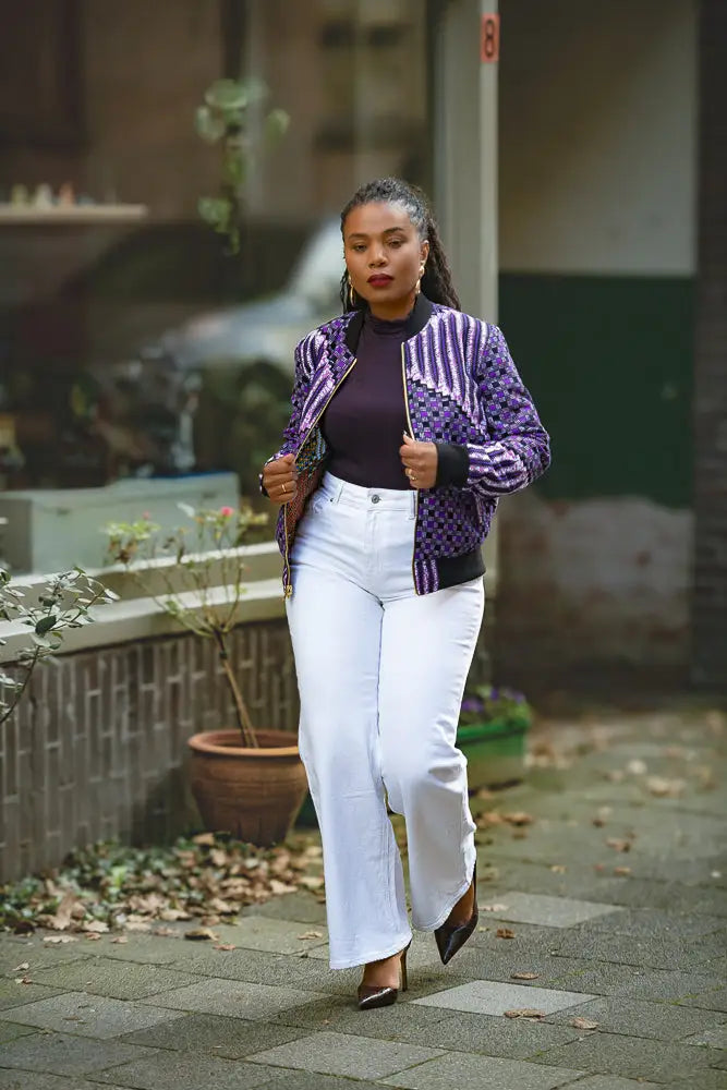 AMMA PURPLE MULTIWAY JACKET Coats & Jackets