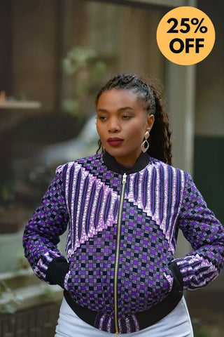 AMMA PURPLE MULTIWAY JACKET Coats & Jackets