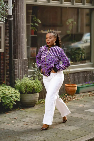 AMMA PURPLE MULTIWAY JACKET Coats & Jackets