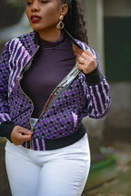 AMMA PURPLE MULTIWAY JACKET Coats & Jackets