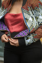 AMMA PURPLE MULTIWAY JACKET Coats & Jackets