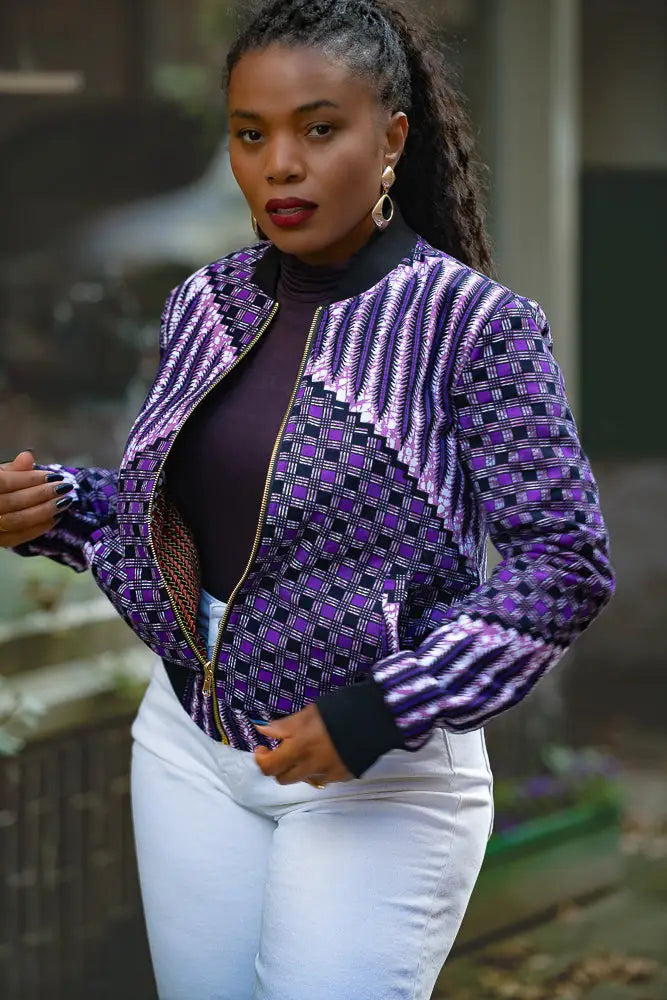 AMMA PURPLE MULTIWAY JACKET Coats & Jackets
