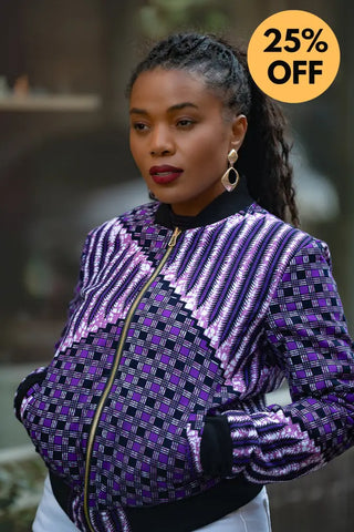 AMMA PURPLE MULTIWAY JACKET Coats & Jackets