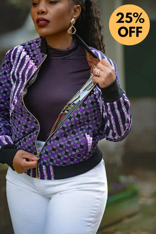 AMMA PURPLE MULTIWAY JACKET Coats & Jackets