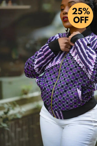 AMMA PURPLE MULTIWAY JACKET Coats & Jackets