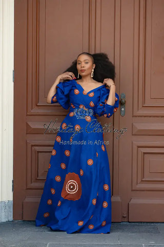 Anan Blue Dress Clothing