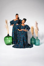 Anan Green And Blue Off-Shoulder Maxi Dress Women’s Dress