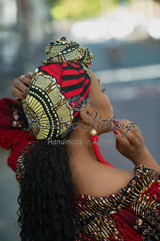 ANAN RED HEADWRAP HEADWRAPS