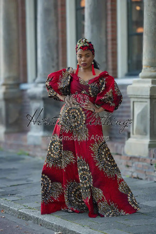 ANAN RED HEADWRAP HEADWRAPS