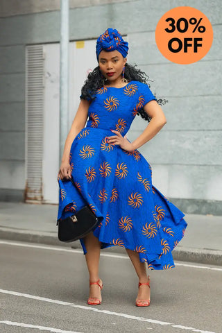 ANTONIA BLUE HEADWRAP HEADWRAPS