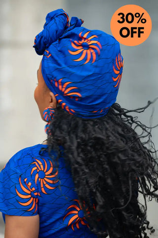 ANTONIA BLUE HEADWRAP HEADWRAPS