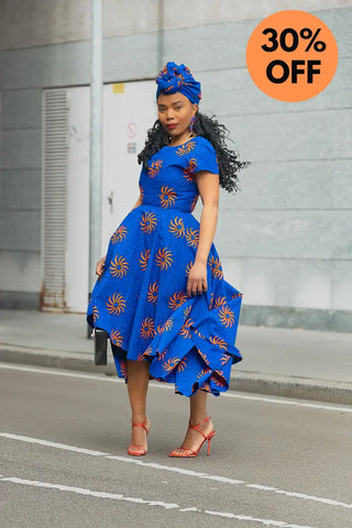 ANTONIA BLUE HEADWRAP HEADWRAPS