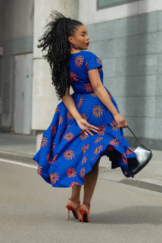 ANTONIA BLUE HIGH LOW DRESS Women’s Dress